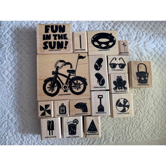 Stampin Up Fun In The Sun Rubber Stamp Set - Picture 10 of 10
